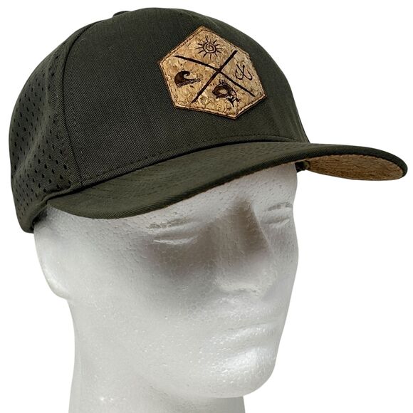 San Diego Cork Hat Co Fishing Trucker Hat Baseball Cap Fisherman Snapback Green - Picture 1 of 13